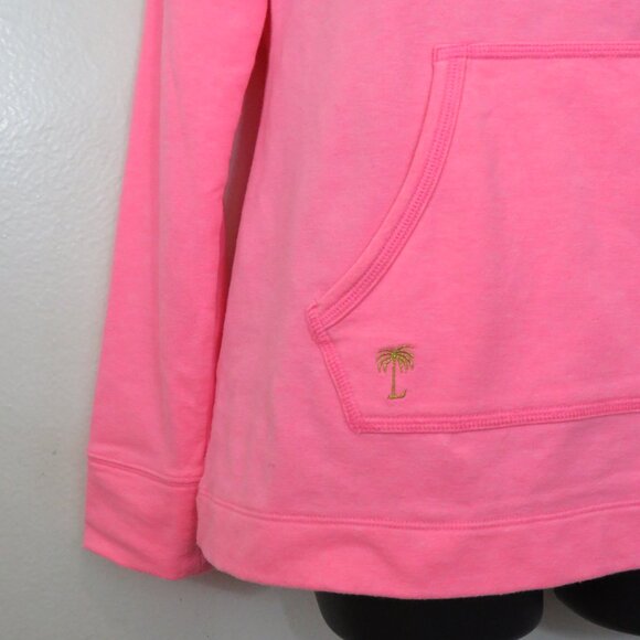 Lilly Pulitzer Size Medium Pink Captain Popover Sweater Pullover UPF 50+ - Picture 5 of 6
